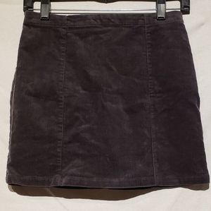 Forever21 grey corduroy skirt size small